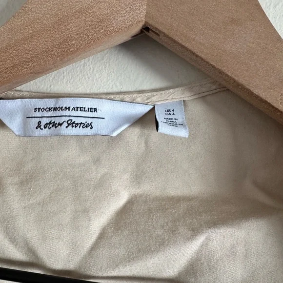 & Other Stories Cream Button-Up Blouse - Picture 3 of 3